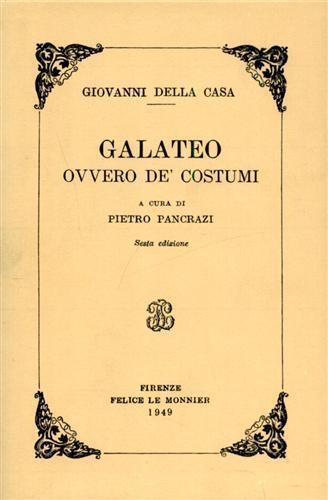 Copertina dell'ed. 1949, a cura di Pancrazi P.